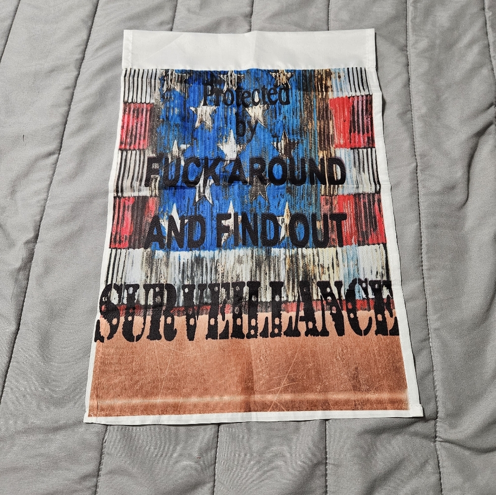 F around and find out small flag